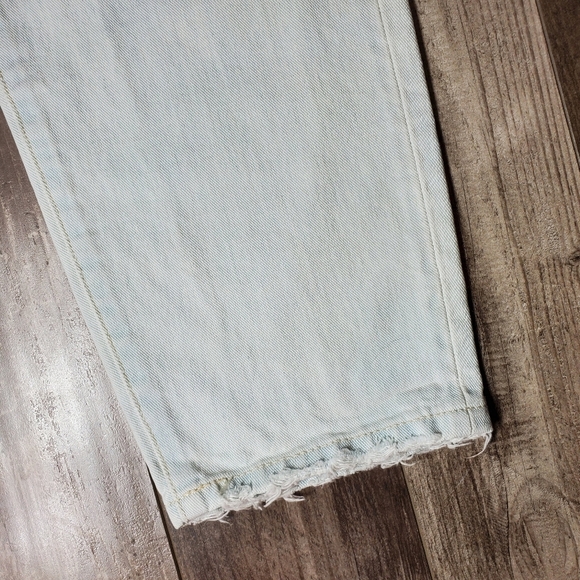 FLYING MONKEY WOMEN'S DISTRESSED HIGH-RISE JEANS SIZE 30 LIGHT WASH BLUE - Picture 10 of 16